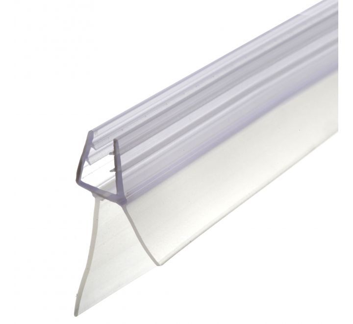 Curved Bath Shower Screen Rubber Plastic Seal 4-6mm Glass Door Flat Gap Enclosur