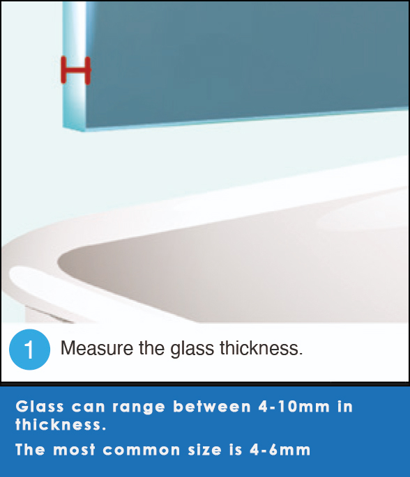 When selecting a seal allow beteen 2mm and 5mm extra fin depth to provide a good seal against the bath/shower rim.